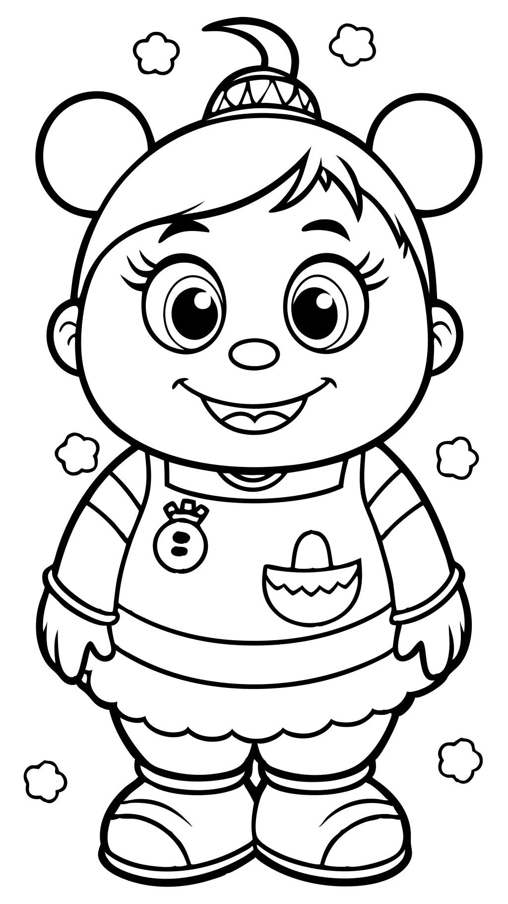 boo from monsters inc coloring pages